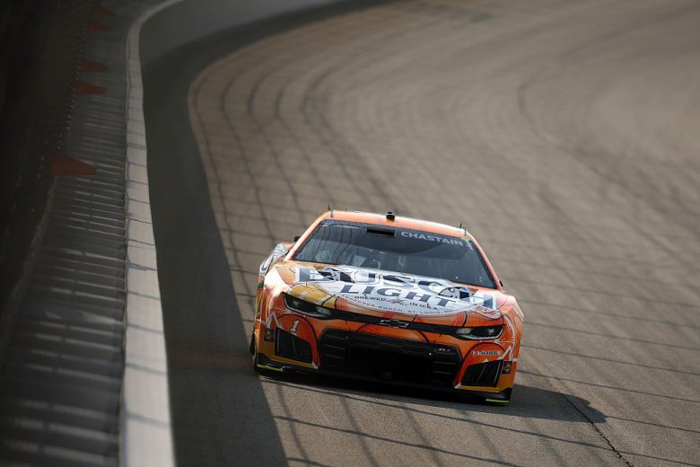 Ross Chastain drives at Chicagoland.