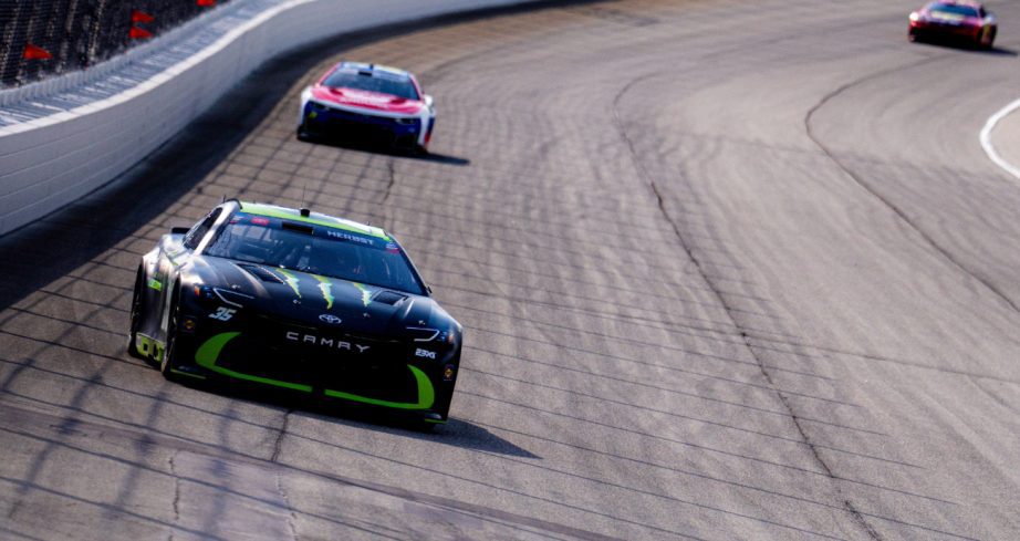 Riley Herbst drives at Chicagoland.