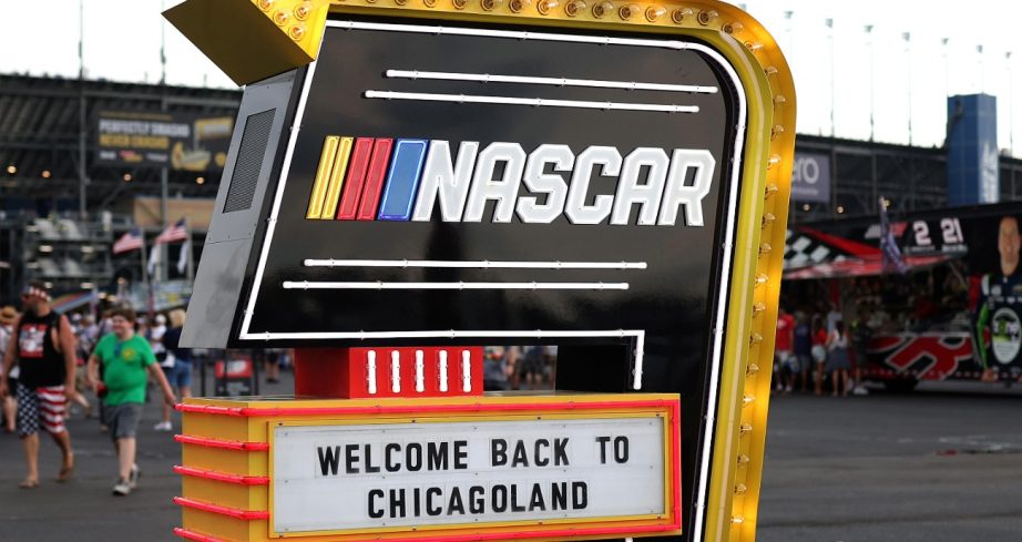 Welcome sign at chicagoland.