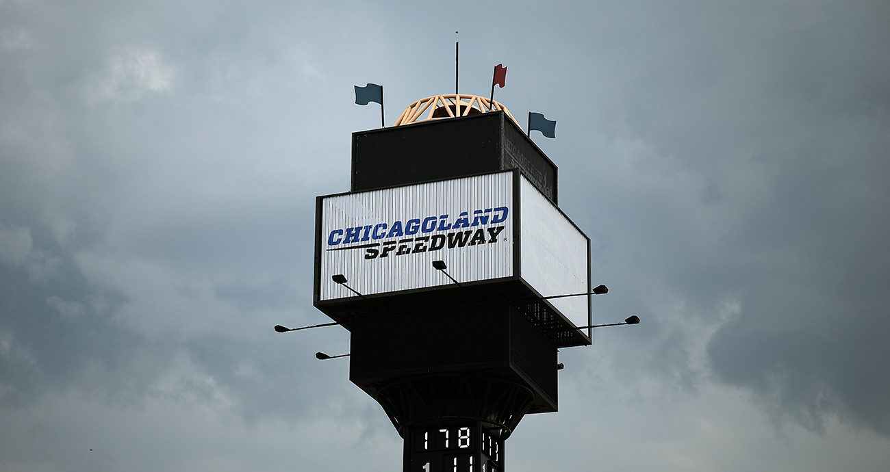 NASCAR O'Reilly Auto Parts Series delay at Chicagoland.