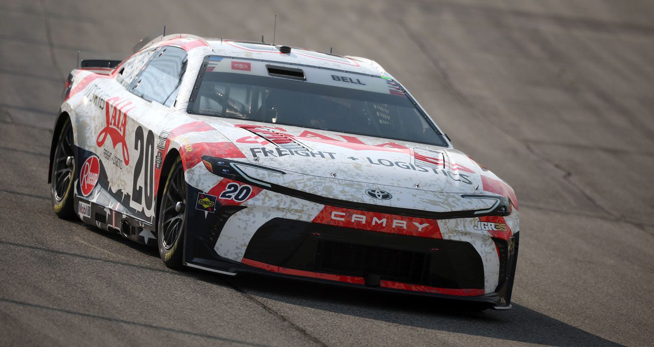 Christopher Bell drives at Chicagoland Speedway.