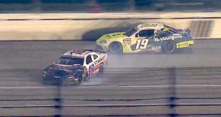 Promo Image for Sawalich spins after contact with JGR teammate