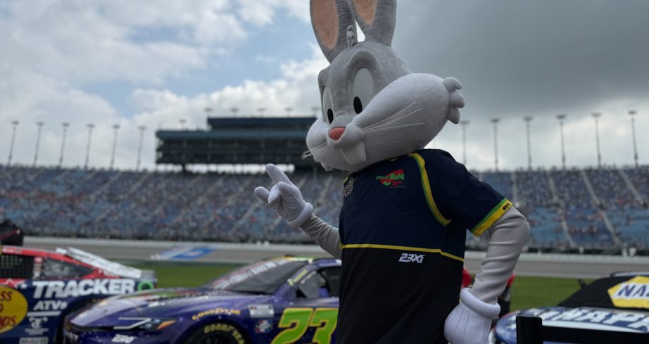 Bugs Bunny poses for a photo.