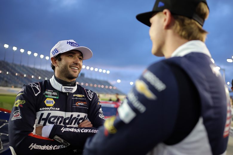Chase Elliott talks with Corey Day.
