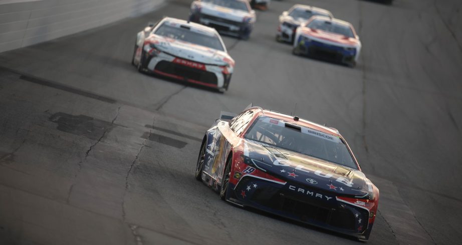 Chase Briscoe drives the No. 19 Joe Gibbs Racing Toyota at Chicagoland Speedway.