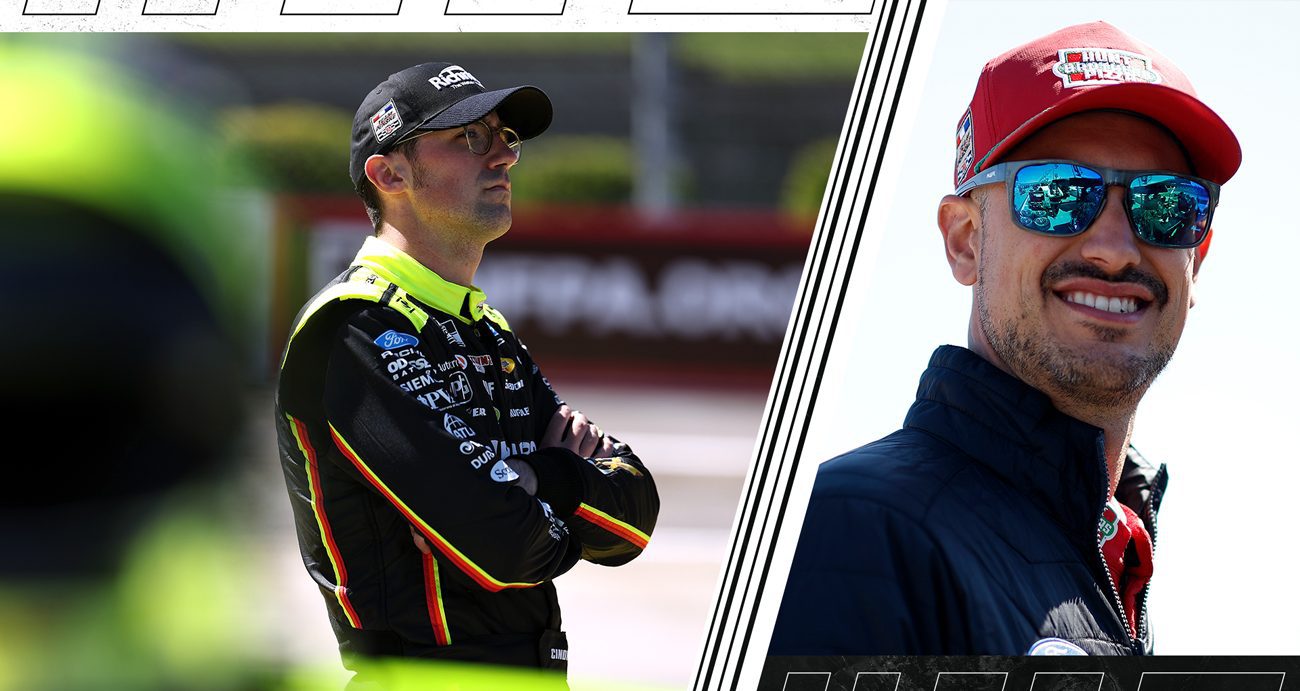 Austin Cindric-Joey Logano split graphic