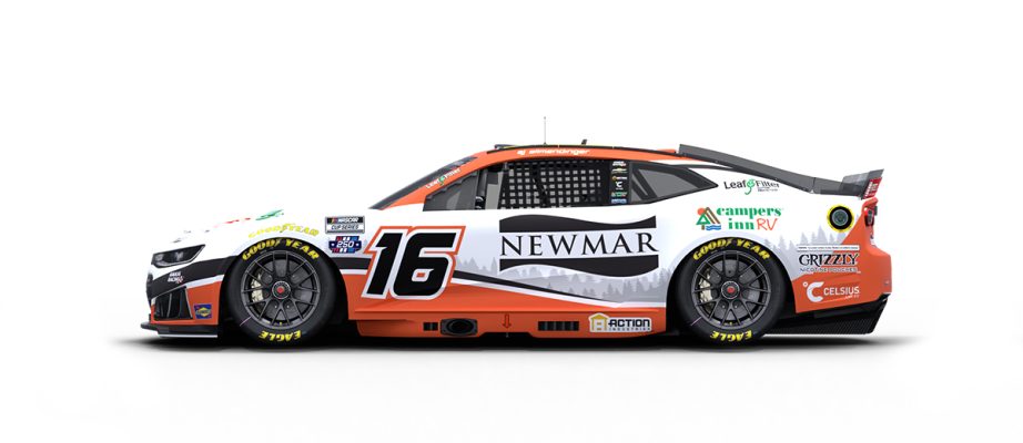 A graphic depicting the No. 16 Chevrolet.