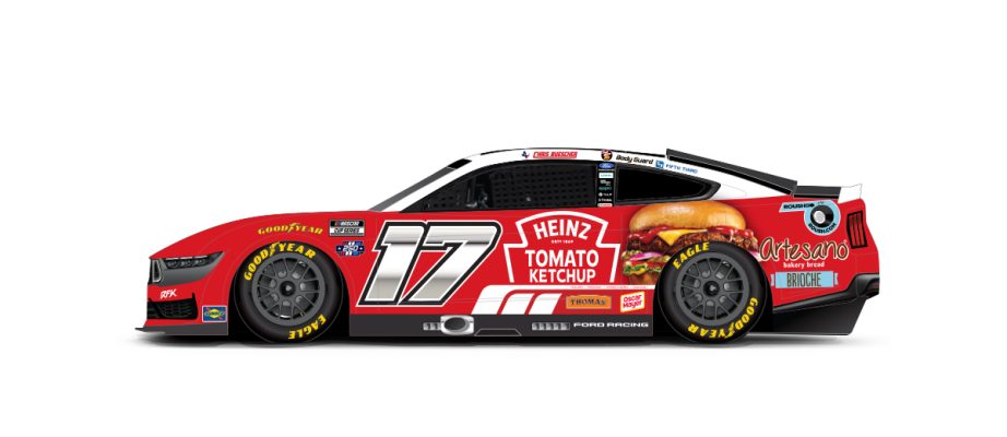 A graphic depicting the No. 17 Ford.