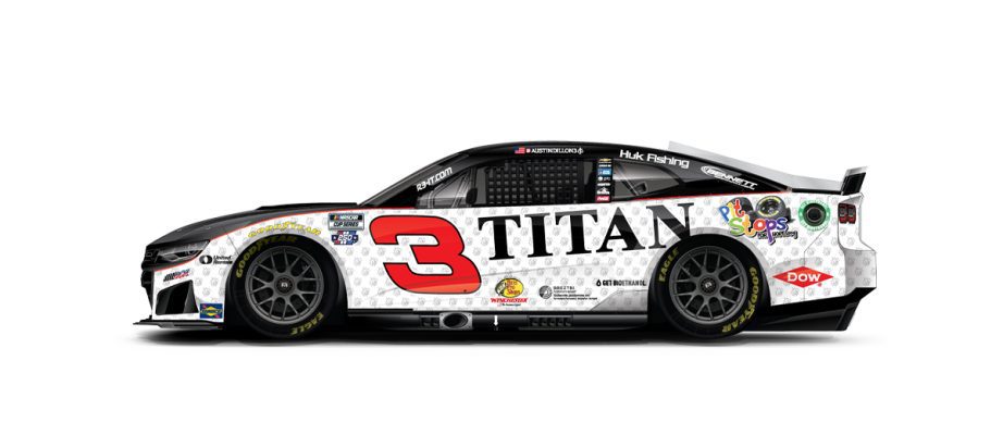 A graphic depicting the No. 3 Chevrolet.