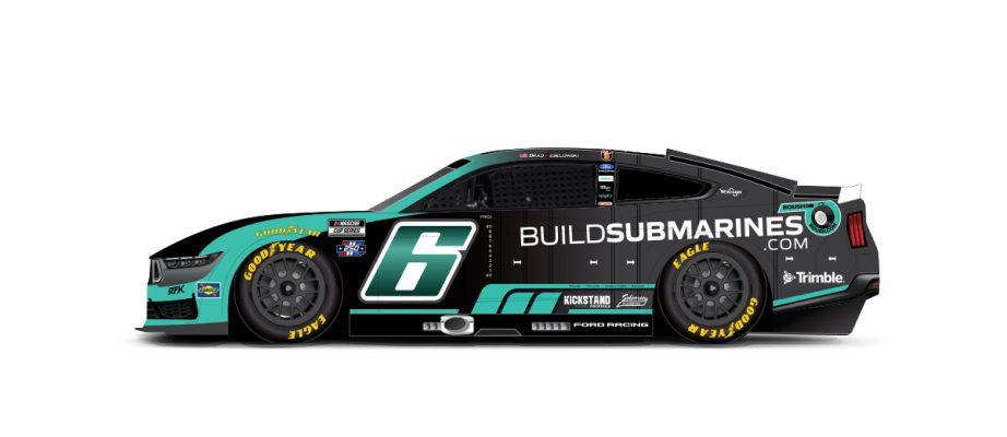 A graphic depicting the No. 6 Ford.