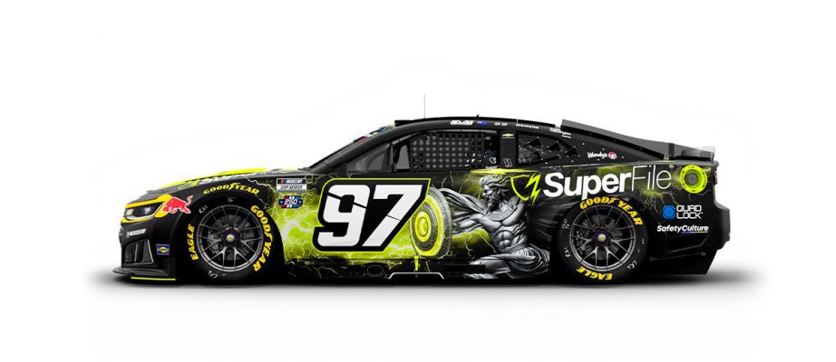 A graphic depicting the No. 97 Chevrolet.