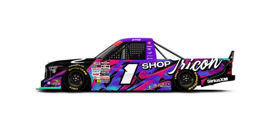 A graphic depicting the No. 1 Toyota.
