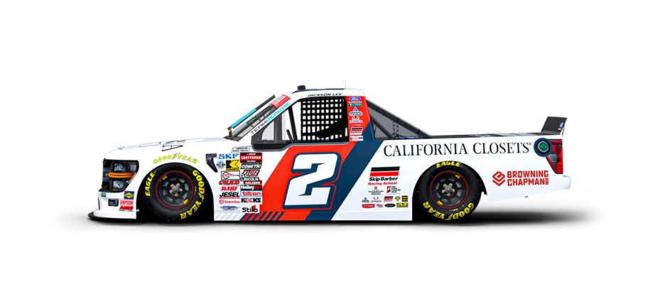 A graphic depicting the No. 2 Ford.