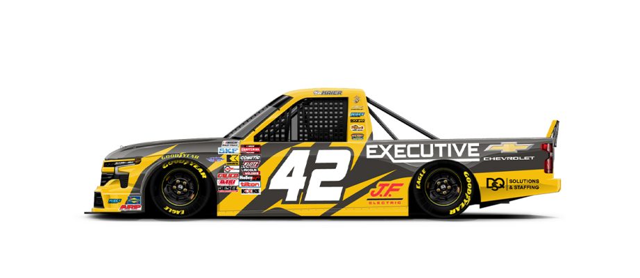 A graphic depicting the No. 42 Chevrolet.