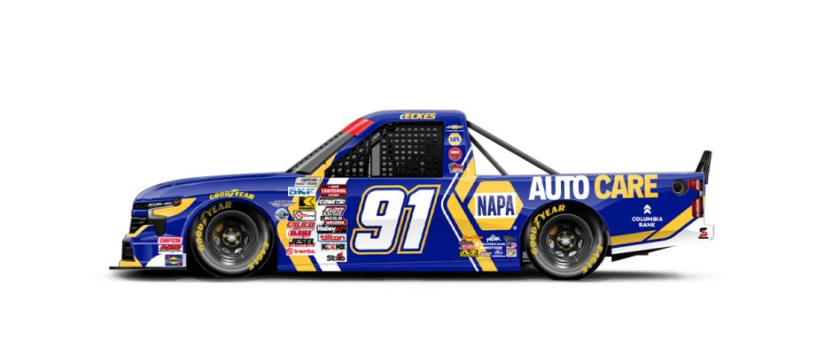 A graphic depicting the No. 91 Chevrolet.
