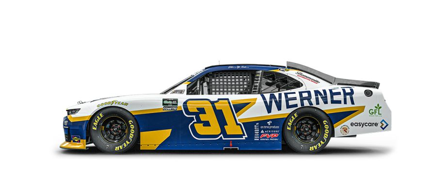 A graphic depicting the No. 31 Chevrolet.