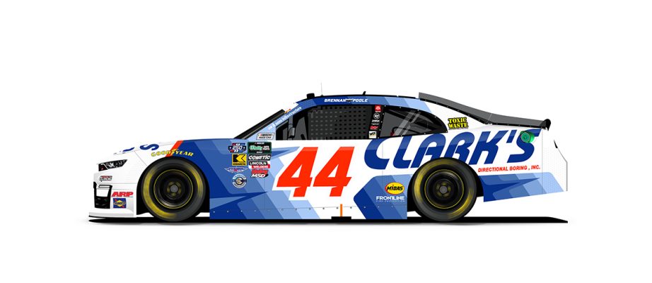 A graphic depicting the No. 44 Chevrolet.