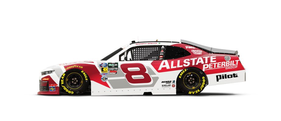 A graphic depicting the No. 8 Chevrolet.