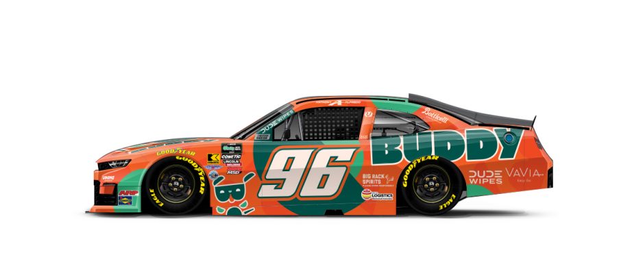 A graphic depicting the No. 96 Chevrolet.