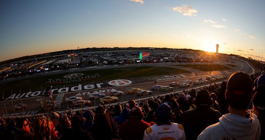 A view of EchoPark Speedway.
