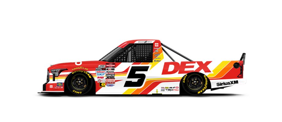 A graphic depicting the No. 5 Toyota.