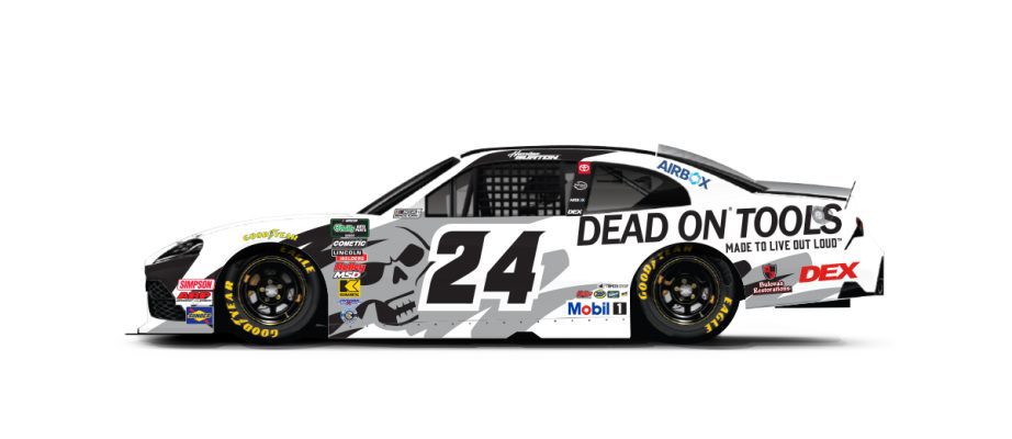 A graphic depicting the No. 24 Toyota.