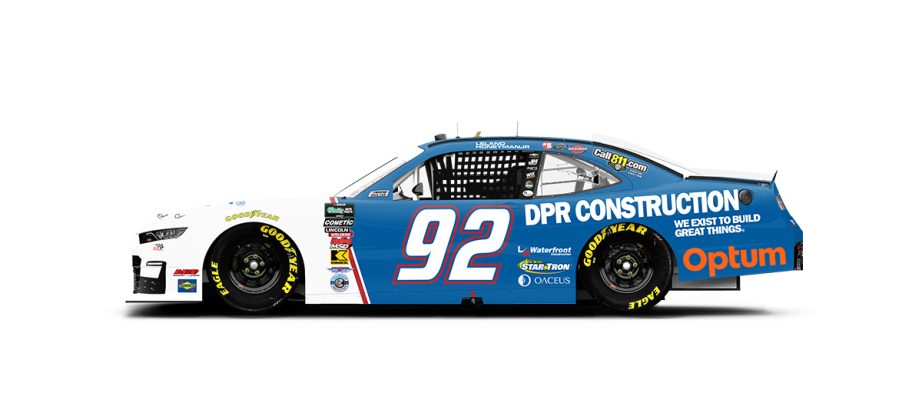 A graphic depicting the No. 92 Chevrolet.