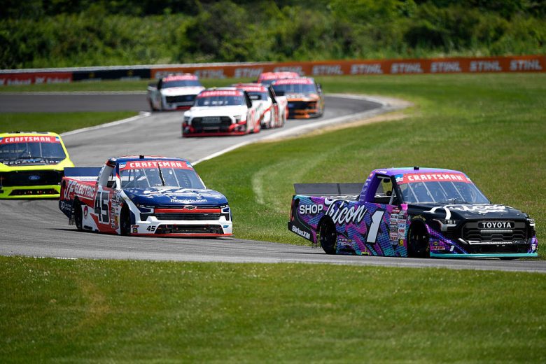 A general view of racing at Lime Rock.