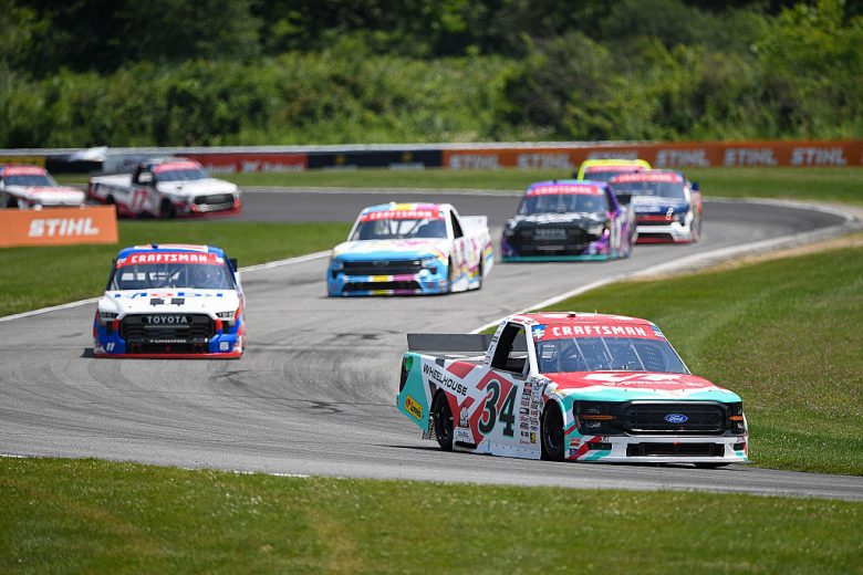 A general view of racing at Lime Rock.