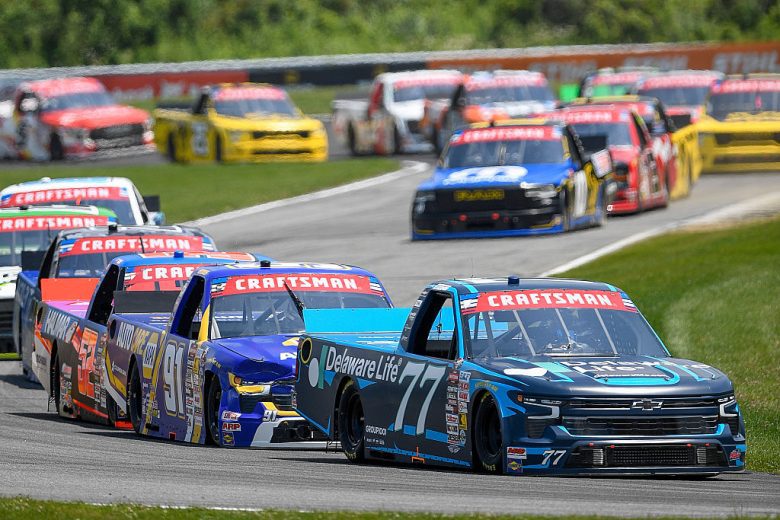 A general view of racing at Lime Rock.