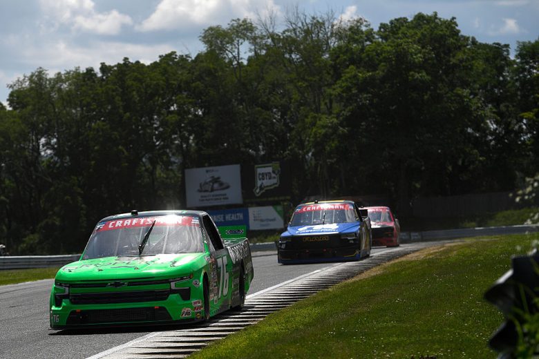 A general view of racing at Lime Rock.