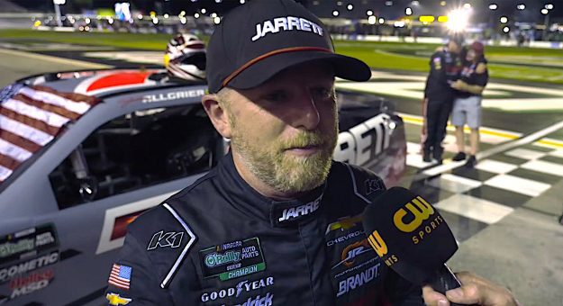 Allgaier relishes overtime win at EchoPark: 'Never give up'