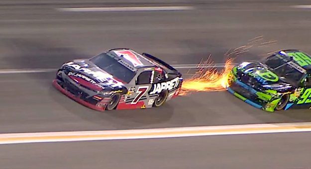 Sparks fly: Allgaier wins thrilling overtime at EchoPark
