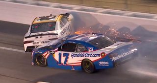 Promo Image for Gray slams wall in multicar Turn 4 crash