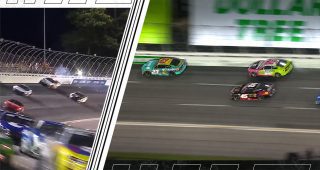 Promo Image for Wallace makes contact with Blaney for lead, 'Dinger hits wall