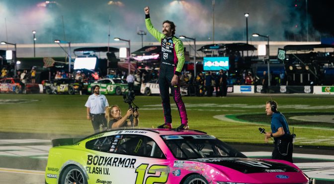 Featured Image for Ryan Blaney wins Cup Series overtime thriller at EchoPark