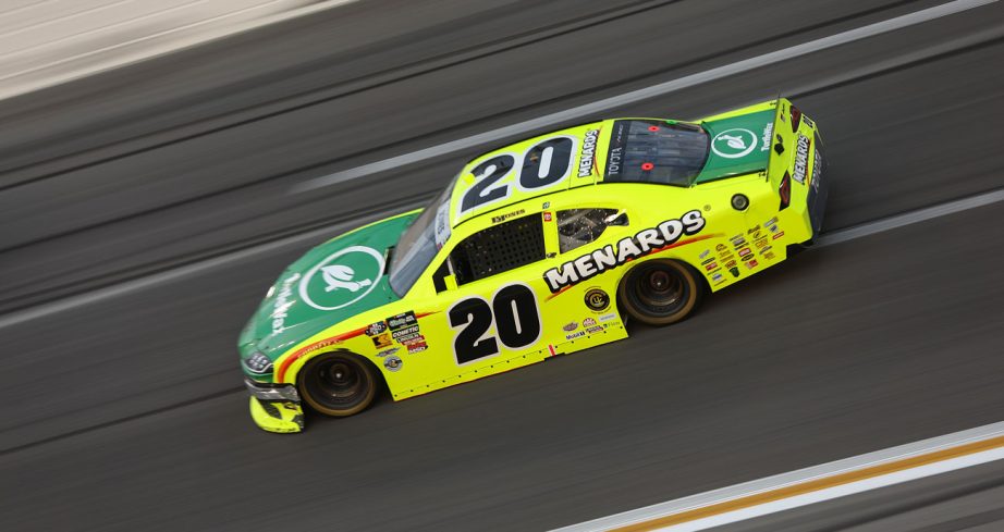 Brandon Jones drives the No. 20 Toyota at EchoPark Speedway.