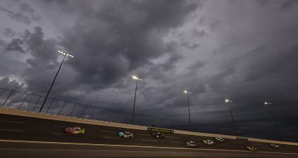 Cup Series race at EchoPark Speedway resumes after weather delay