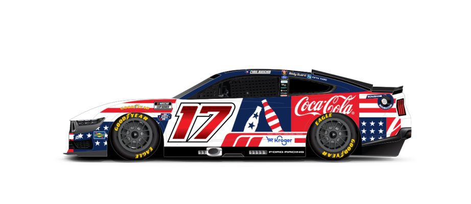 A graphic depicting the No. 17 Ford.