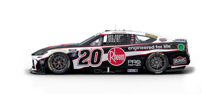 A graphic depicting the No. 20 Toyota.