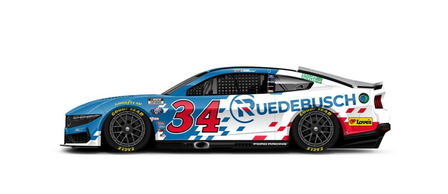 A graphic depicting the No. 34 Ford.