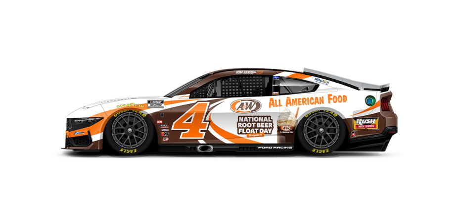 A graphic depicting the No. 4 Ford.