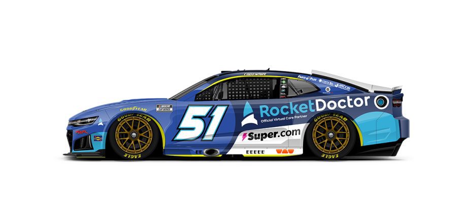 A graphic depicting the No. 51 Chevrolet.