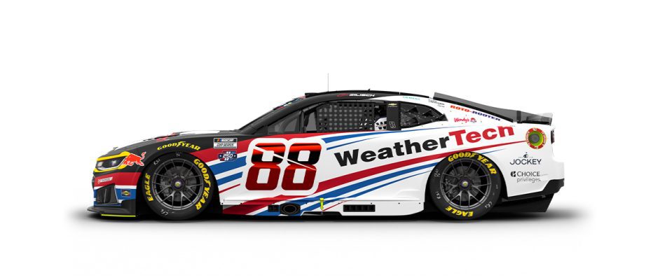 A graphic depicting the No. 88 Chevrolet.