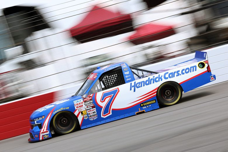 Chase Elliott drives at North Wilkesboro.