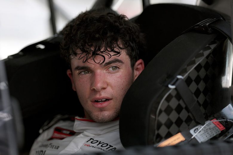Gio Ruggiero sits in his truck.