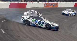 Contact with Smith sends Nemechek spinning