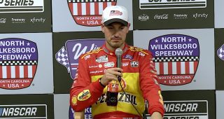 Promo Image for Logano after North Wilkesboro win: 'The job's not done'