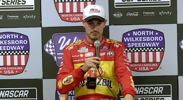 Logano after North Wilkesboro win: 'The job's not done'