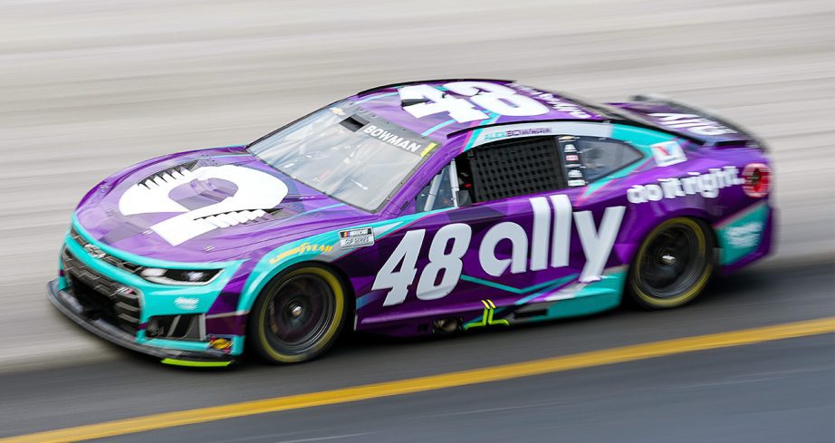 Alex Bowman competes in the NASCAR Cup Series race on April 11, 2026, at Bristol Motor Speedway in Bristol, Tennessee.